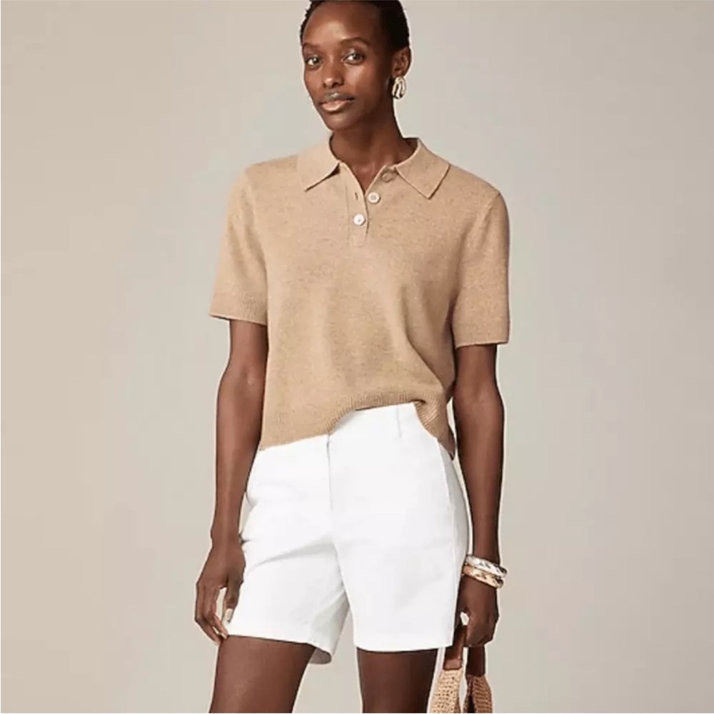J. Crew White 5” Chino Shorts 12 NWT